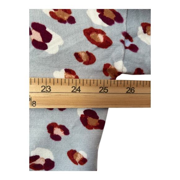 Ann Taylor Sweater XXL Leopard Print V-Neck Long Sleeve Button Front Cardigan - Picture 6 of 8